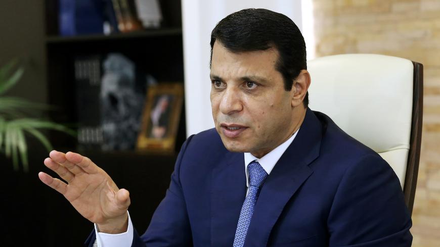 Mohammed Dahlan, a former Fatah security chief, gestures in his office in Abu Dhabi, United Arab Emirates October 18, 2016. Picture taken October 18, 2016. REUTERS/Stringer - S1AEUJEJBIAA