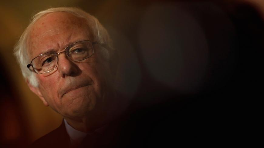 Sen. Bernie Sanders (I-VT) speaks about the Tax Cuts and Jobs Acts at news conference following the weekly policy luncheons at the U.S. Capitol in Washington, U.S., December 19, 2017. REUTERS/Aaron P. Bernstein - RC1B03B24410