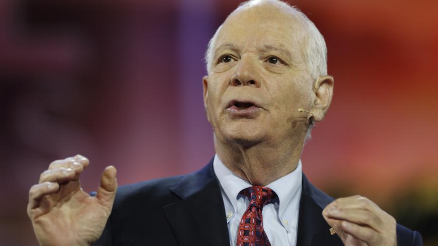 Senator Ben Cardin (D-MD) addresses the American Israel Public Affairs Committee (AIPAC) policy conference in Washington March 1, 2015. Israeli Prime Benjamin Netanyahu has come under almost unprecedented criticism from the U.S. administration and in Israel for his planned speech to Congress on Tuesday, as international talks with Iran are under way to secure a deal on Teheran's nuclear program. REUTERS/Jonathan Ernst (UNITED STATES - Tags: POLITICS) - GM1EB311TIQ01