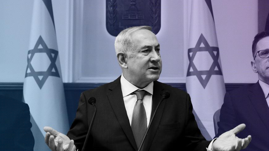 Israeli Prime Minister Benjamin Netanyahu attends the weekly cabinet meeting at the Prime Minister's office in Jerusalem January 21, 2018. REUTERS/Gali Tibbon/Pool - RC1C497858C0