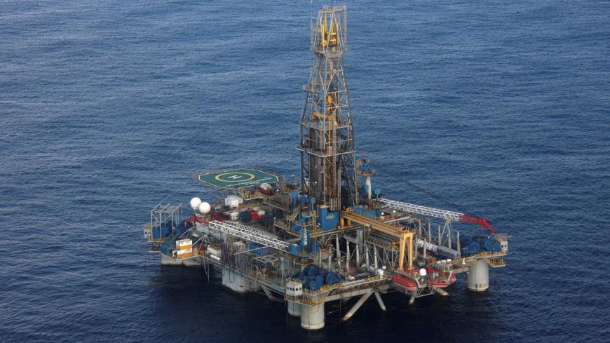 The Homer Ferrington gas drilling rig, operated by Noble Energy and drilling in an offshore block on concession from the Cypriot government, is seen during President Demetris Christofias' visit in the east Mediterranean, Nicosia November 21, 2011.  REUTERS/Cyprus Public Information Office/Handout/File Photo    FOR EDITORIAL USE ONLY. NOT FOR SALE FOR MARKETING OR ADVERTISING CAMPAIGNS. THIS IMAGE HAS BEEN SUPPLIED BY A THIRD PARTY. IT IS DISTRIBUTED, EXACTLY AS RECEIVED BY REUTERS, AS A SERVICE TO CLIENTS  