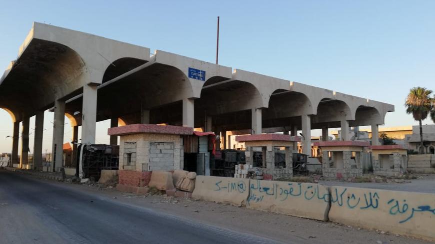 Syrian forces of President Bashar al Assad are seen in the Nassib border crossing with Jordan in Deraa, Syria July 6, 2018. Hezbollah Media/Handout via Reuters THIS IMAGE HAS BEEN SUPPLIED BY A THIRD PARTY. IT IS DISTRIBUTED, EXACTLY AS RECEIVED BY REUTERS, AS A SERVICE TO CLIENTS - RC1A9D50DA30