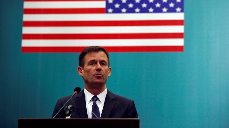 David Hale, U.S. Ambassador to Pakistan, speaks at the Pakistan Stock Exchange in Karachi, Pakistan, July 26, 2016. REUTERS/Akhtar Soomro - D1BETRTPNFAA
