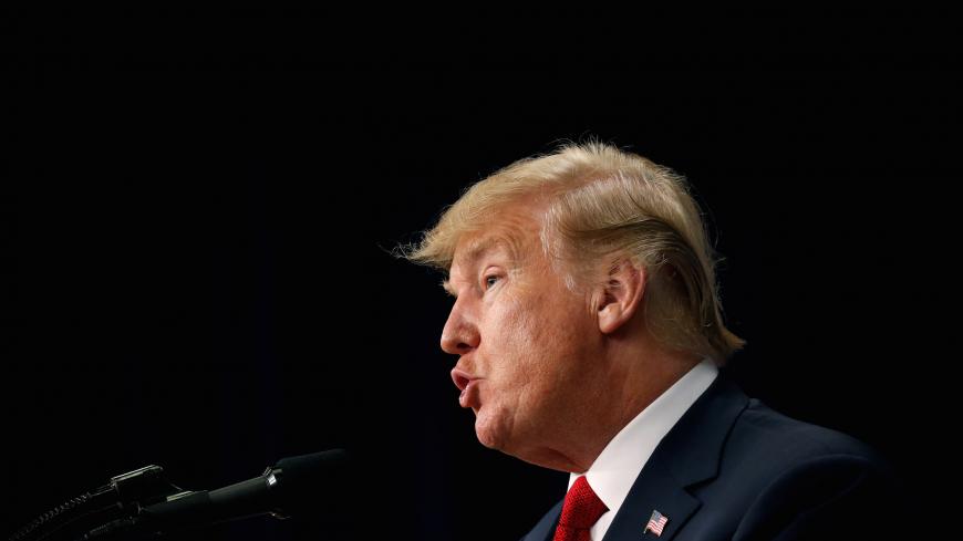 U.S. President Donald Trump speaks during an "Angel Families" immigration event at the White House in Washington, U.S., June 22, 2018. REUTERS/Leah Millis - RC1EA848DD60