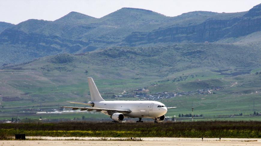 A picture taken on March 20, 2018 shows an Airbus plane on the tarmac at the airport in the Iraqi Kurdish city of Sulaimaniyah, three months after the lifting of a ban on international flights.
Iraqi authorities had announced on March 13 the lifting of a nearly six-month air blockade imposed on Iraqi Kurdistan in response to its holding of an independence referendum. / AFP PHOTO / SHWAN MOHAMMED (Photo credit should read SHWAN MOHAMMED/AFP/Getty Images)