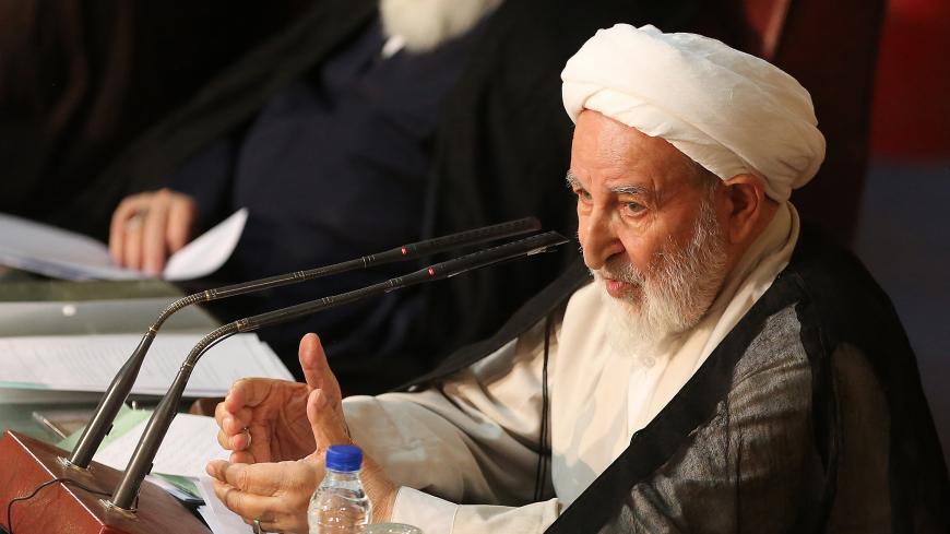 Head of Iran's Assembly of Experts, Mohammad Yazdi, attends a session of Iran's Assembly of Experts, on September 1, 2015 in Tehran. Iran's Assembly of Experts, its top clerical body in charge of appointing, supervising and dismissing the supreme leader, kicks off a two-day meeting. AFP PHOTO / ATTA KENARE        (Photo credit should read ATTA KENARE/AFP/Getty Images)