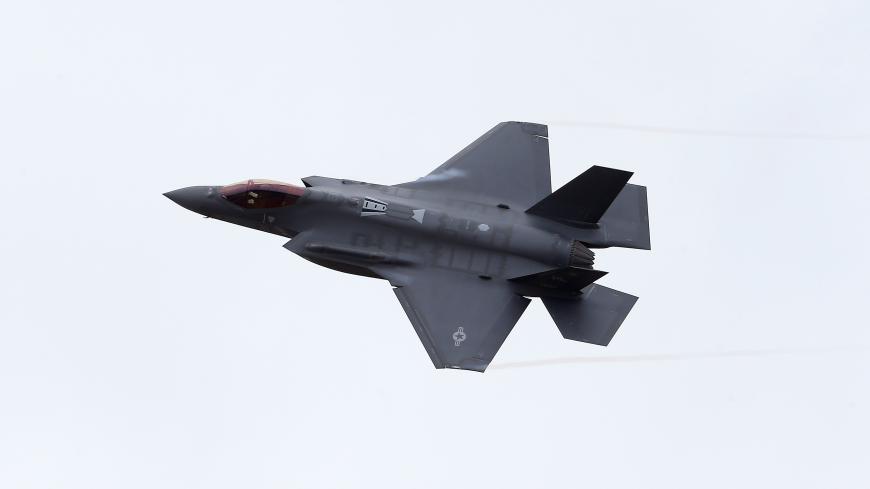 U.S. Air Force F-35A Lightning II fighter flies over Amari air base, Estonia, April 25, 2017. REUTERS/Ints Kalnins - RC1425293650