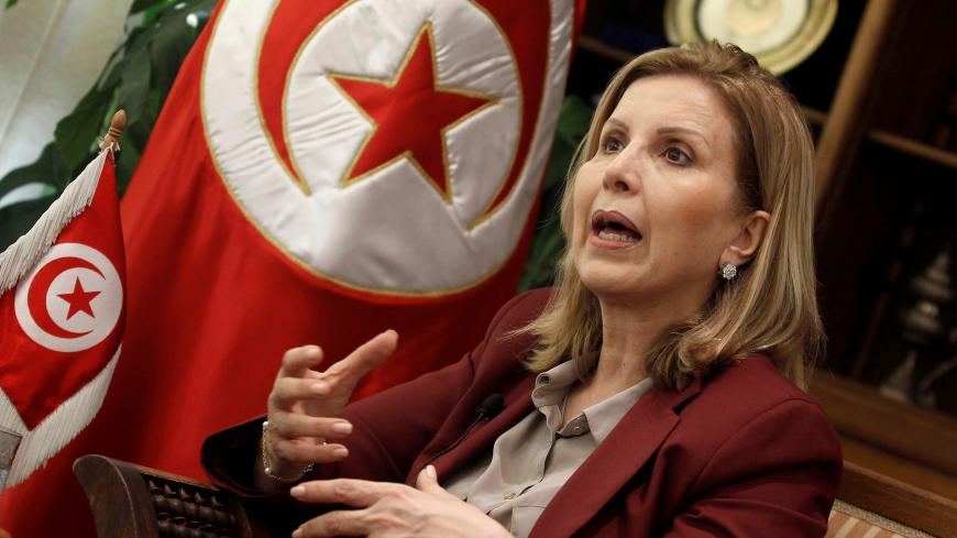 Tunisian Tourism Minister Selma Elloumi Rekik speaks during an interview with Reuters in Tunis, Tunisia, April 20, 2016. REUTERS/Zoubeir Souissi - D1AESZMOFKAB
