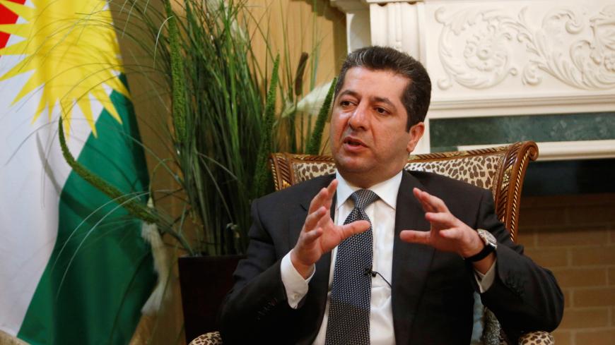Masrour Barzani, head of the Kurdistan Regional Government's Security Council, speaks during an interview with Reuters in Erbil, Iraq, November 6, 2016. To match Interview MIDEAST-CRISIS/MOSUL-SECURITY REUTERS/Azad Lashkari - S1AEULGZEIAA