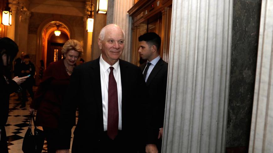 Senator Ben Cardin (D-MD) arrives at Democratic Party caucus meeting on Capitol Hill in Washington, U.S., January 19, 2018. REUTERS/Yuri Gripas - RC14D7B8FF50