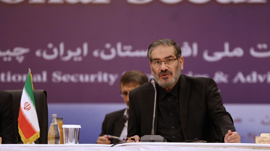 Ali Shamkhani, secretary of the Supreme National Security Council of Iran speaks during the first meeting of national security secretaries of Afghanistan, China, Iran, India and Russia, in the Iranian capital Tehran on September 26, 2018. (Photo by ATTA KENARE / AFP)        (Photo credit should read ATTA KENARE/AFP/Getty Images)