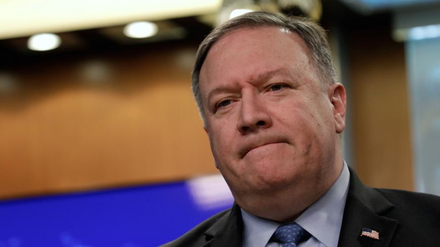 U.S. Secretary of State Mike Pompeo pauses during a news conference at the State Department in Washington, U.S., November 20, 2018. REUTERS/Yuri Gripas - RC1247769330