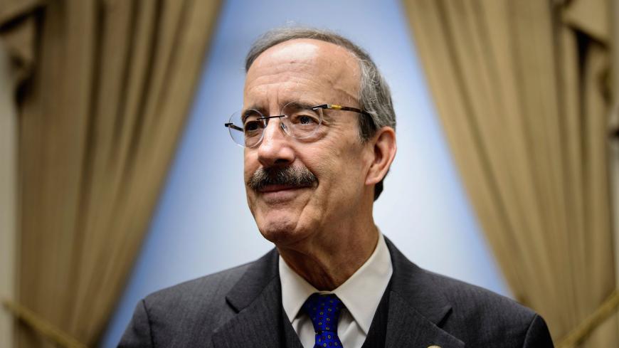 Ranking member of the House Foreign Relations Committee, Rep. Representative Eliot Engel (D-NY), who is a leading candidate to take over the panel, poses for a portrait in his office on Capitol Hill November 15, 2018 in Washington, DC. (Photo by Brendan Smialowski / AFP) (Photo credit should read BRENDAN SMIALOWSKI/AFP/Getty Images)