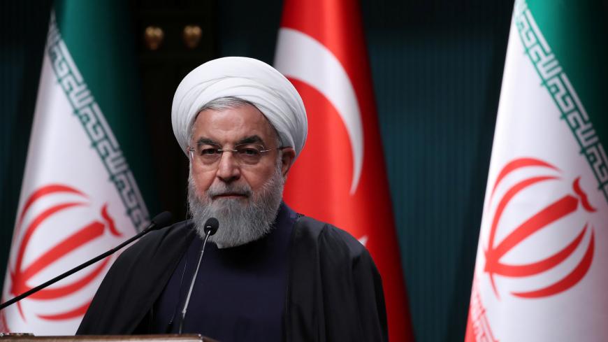 Iranian President Hassan Rouhani speaks during a joint news conference with his Turkish counterpart Tayyip Erdogan (not pictured) after their meeting in Ankara, Turkey, December 20, 2018. REUTERS/Umit Bektas - RC1EB95E32E0