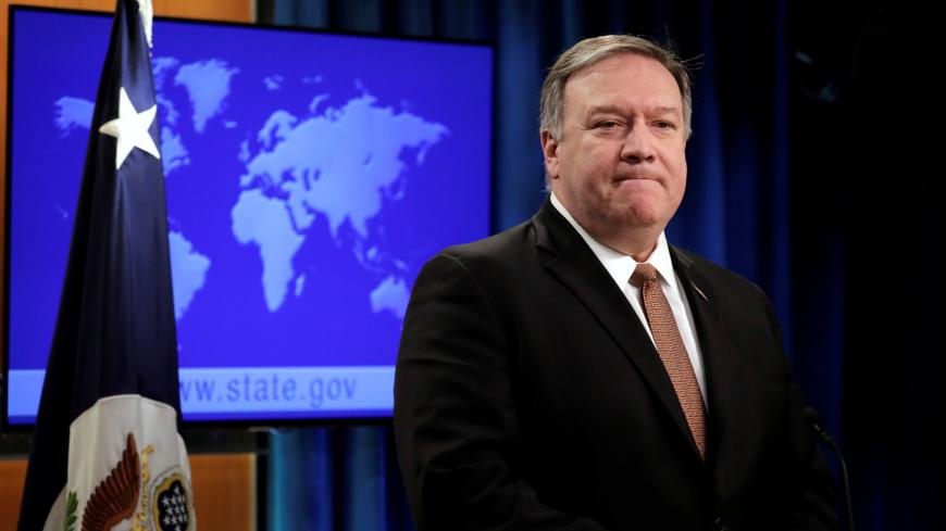 U.S. Secretary of State Mike Pompeo pauses as he speaks during a news conference at the State Department in Washington, U.S., March 15, 2019. REUTERS/Yuri Gripas - RC1A4CD7AAF0