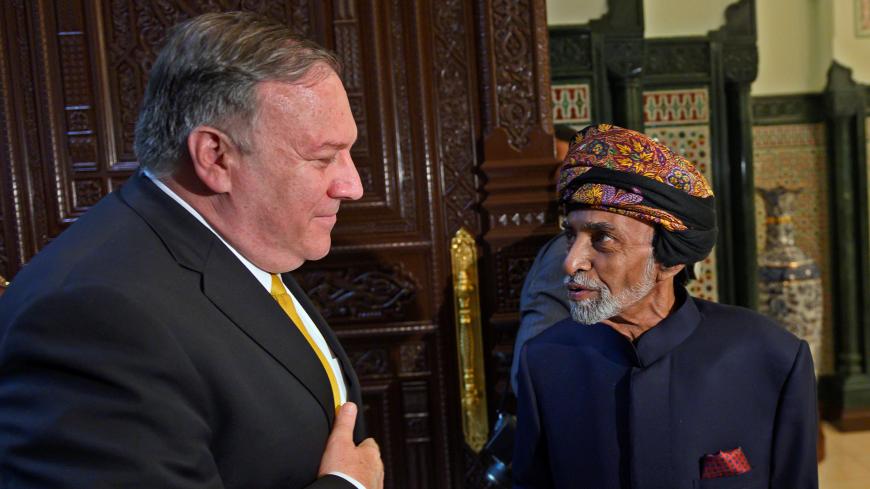 U.S. Secretary of State Mike Pompeo meets with Sultan of Oman Qaboos bin Said al-Said in Muscat, Oman January 14, 2019. Andrew Caballero-Reynolds/Pool via REUTERS - RC1FF4CF4E30