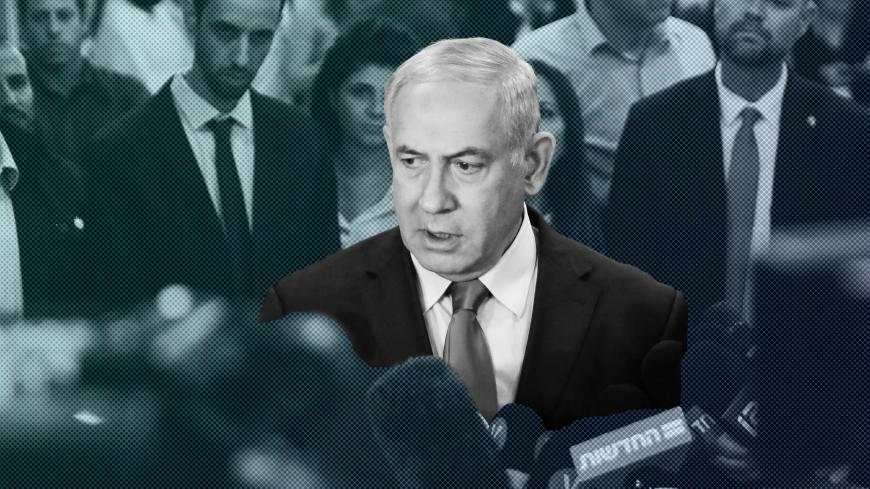 Israeli Prime Minister Benjamin Netanyahu talks to the press following a vote on a bill to dissolve the Knesset (Israeli parliament) on May 29, 2019, at the Knesset in Jerusalem. - Parliament voted 74-45 in favour of dissolving itself and setting elections for September 17. (Photo by Menahem KAHANA / AFP) (Photo credit should read MENAHEM KAHANA/AFP/Getty Images)