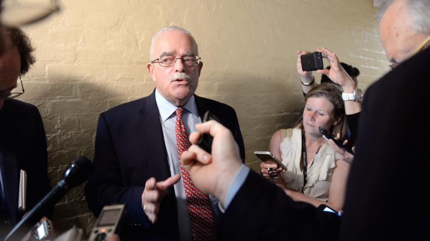 Rep. Gerald Connolly, D-VA, speaks to the media after a closed House Democratic Caucus meeting in Washington, U.S., May 22, 2019. REUTERS/Mary F. Calvert - RC124B32C580