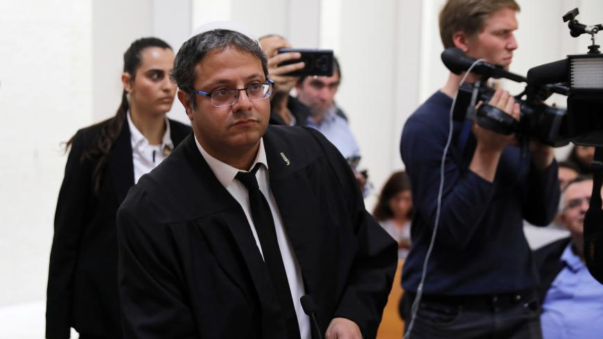 Itamar Ben-Gvir from the Jewish Power party, attends a hearing at Israel's Supreme court in Jerusalem March 13, 2019. Picture taken March 13, 2019. REUTERS/Ammar Awad - RC1D8390EA30