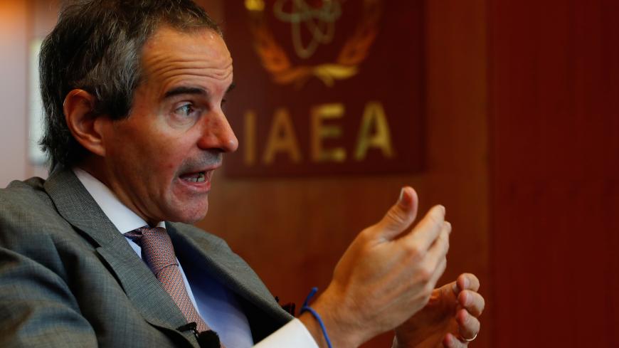 International Atomic Energy Agency (IAEA) Director General Rafael Grossi gestures during an interview with Reuters in his office in Vienna, Austria December 3, 2019. REUTERS/Leonhard Foeger - RC2TND9X2QPB