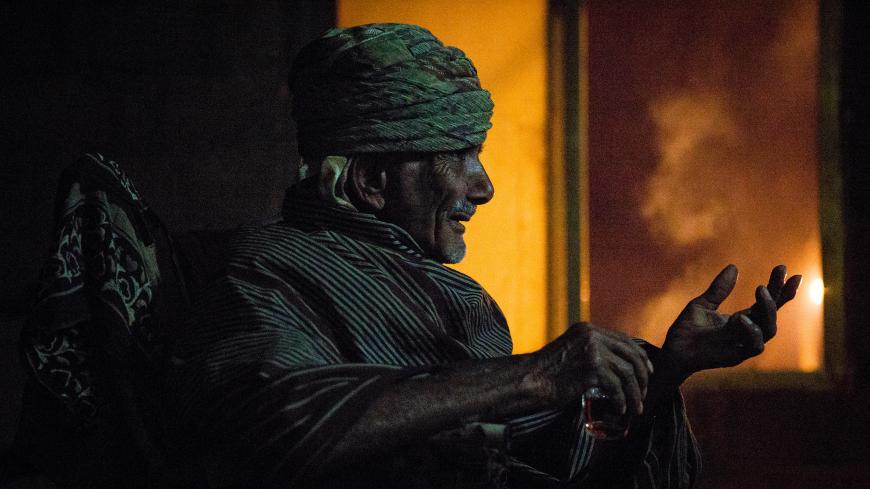 Portrait of Mabroot Al Mashali, a former soldier of the Dhofar Rebellion in Southern Oman.