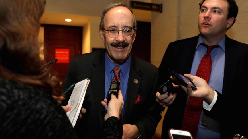 House Foreign Relations Committee Democratic Ranking member Rep. Eliot Engel (D-NY) speaks with reporters after a closed intelligence briefing with CIA Director Gina Haspel on the death of Saudi dissident Jamal Khashoggi on Capitol Hill in Washington, U.S., December 12, 2018. REUTERS/Yuri Gripas - RC1BF7613400