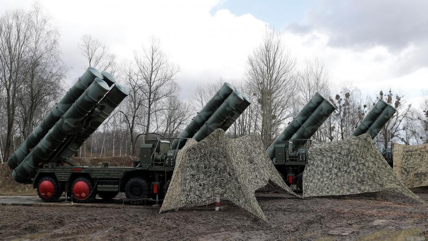 A view shows a new S-400 "Triumph" surface-to-air missile system after its deployment at a military base outside the town of Gvardeysk near Kaliningrad, Russia March 11, 2019. Picture taken March 11, 2019. REUTERS/Vitaly Nevar - RC11938EDE40