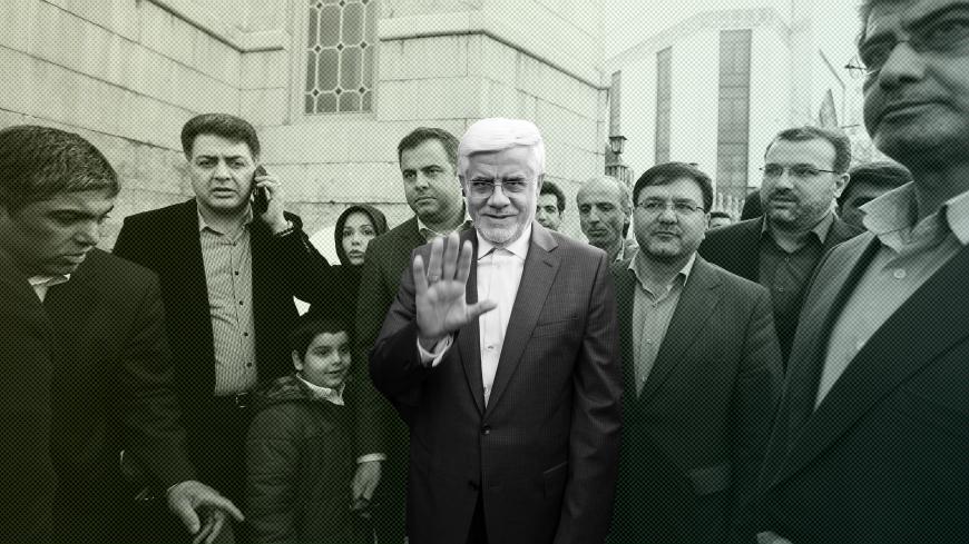 Iranian head of the reformists' coalition list for the parliamentary elections Mohammad Reza Aref at a polling station in Tehran on February 26, 2016. Iranians began voting across the country in elections billed by the moderate president as vital to curbing conservative dominance in parliament and speeding up domestic reforms after a nuclear deal with world powers. AFP PHOTO / ATTA KENARE / AFP / ATTA KENARE        (Photo credit should read ATTA KENARE/AFP via Getty Images)