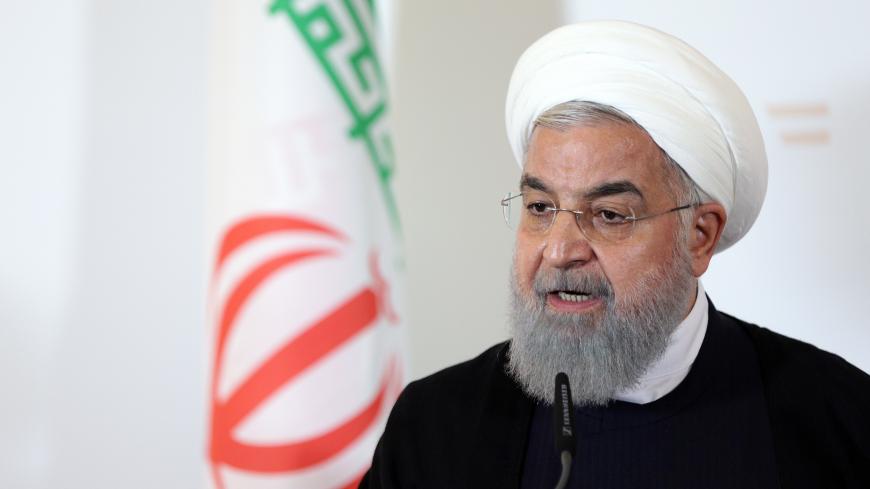 Iran's President Hassan Rouhani attends a news conference at the Chancellery in Vienna, Austria July 4, 2018. REUTERS/Lisi Niesner - RC1981F1CC40