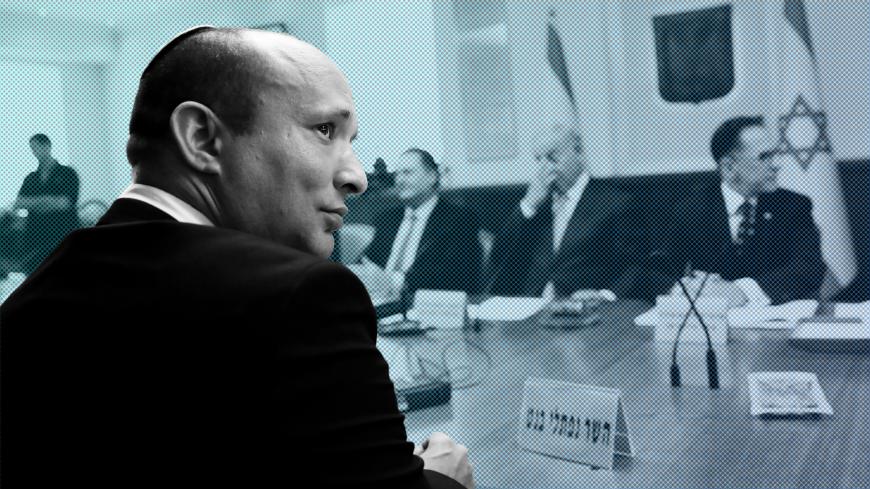 Israeli Education minister Naftali Bennett attends the weekly cabinet meeting at the Prime Minister's office in Jerusalem September 12, 2018. Thomas Coex/Pool via Reuters - RC144DDC2920