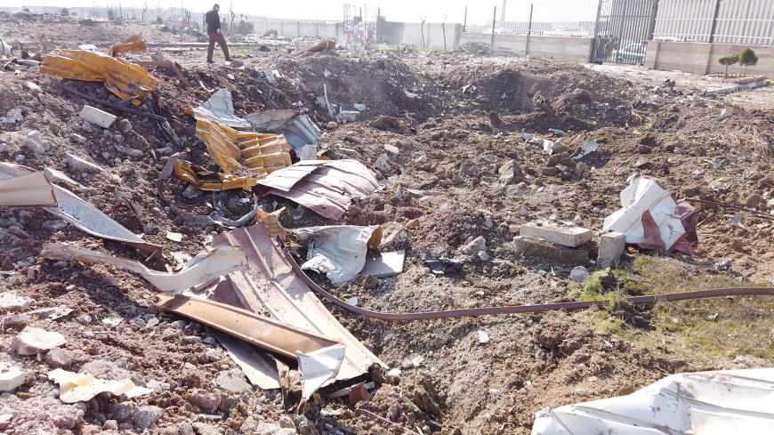 General view of the debris of the Ukraine International Airlines, flight PS752, Boeing 737-800 plane that crashed after take-off from Iran's Imam Khomeini airport, on the outskirts of Tehran, Iran January 8, 2020 is seen in this screen grab obtained from a social media video via REUTERS       THIS IMAGE HAS BEEN SUPPLIED BY A THIRD PARTY. MANDATORY CREDIT. - RC26DE9L2K1A