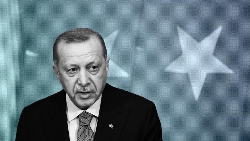 MOSCOW, RUSSIA - MARCH 05:  Russian President Vladimir Putin (not pictured) and Turkish President Recep Tayyip Erdogan speak during their talks at the Kremlin on March 5, 2020 in Moscow, Russia. Erdogan is having a one day visit to Russia to discuss the war conflcit in Syria. (Photo by Mikhail Svetlov/Getty Images)