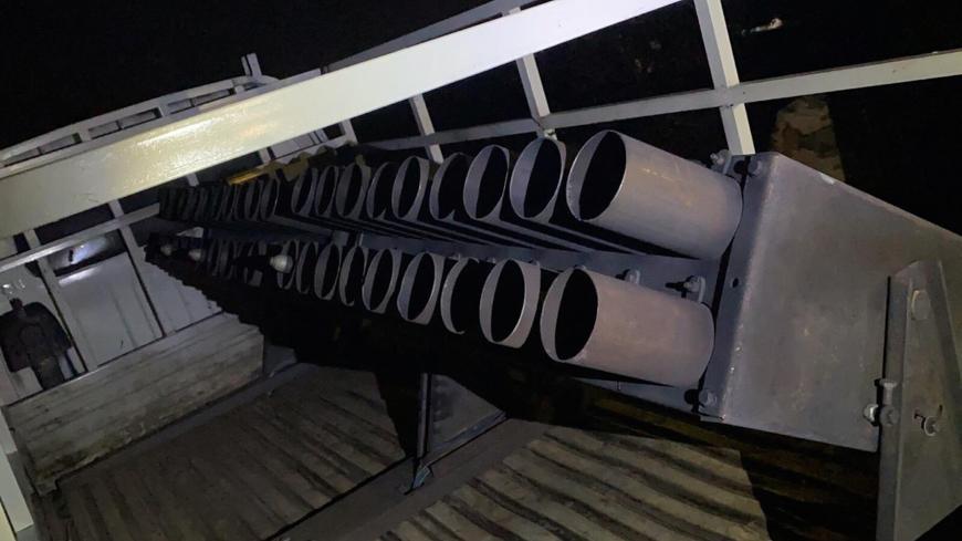 A truck loaded with Katyusha rockets is seen in Rashidiya, after ten rockets struck the Taji military camp, which house also U.S. forces, north of Baghdad, Iraq in this undated picture obtained March 12, 2020. Iraqi Media Security Cell/Handout via REUTERS ATTENTION EDITORS - THIS IMAGE WAS PROVIDED BY A THIRD PARTY - RC2AIF9WX915