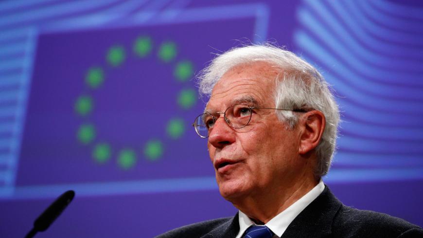 European High Representative for Foreign Affairs and Security Policy and Vice-President of the European Commission Josep Borrell, holds a virtual news conference on the approval of Operation Irini, at the European Commission in Brussels, Belgium March 31, 2020.  REUTERS/Francois Lenoir/Pool - RC2YUF9VU8ZQ