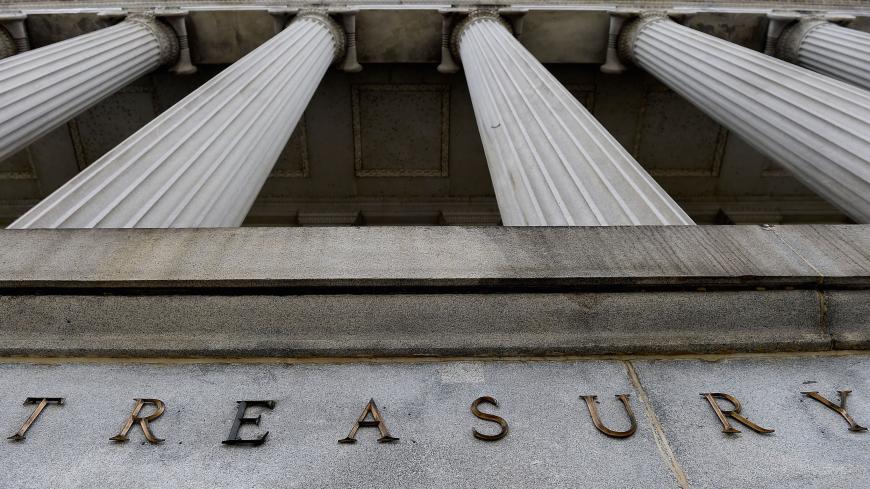 An exterior view of the building of US Department of the Treasury is seen on March 27, 2020 in Washington, DC. (Photo by Olivier DOULIERY / AFP) (Photo by OLIVIER DOULIERY/AFP via Getty Images)