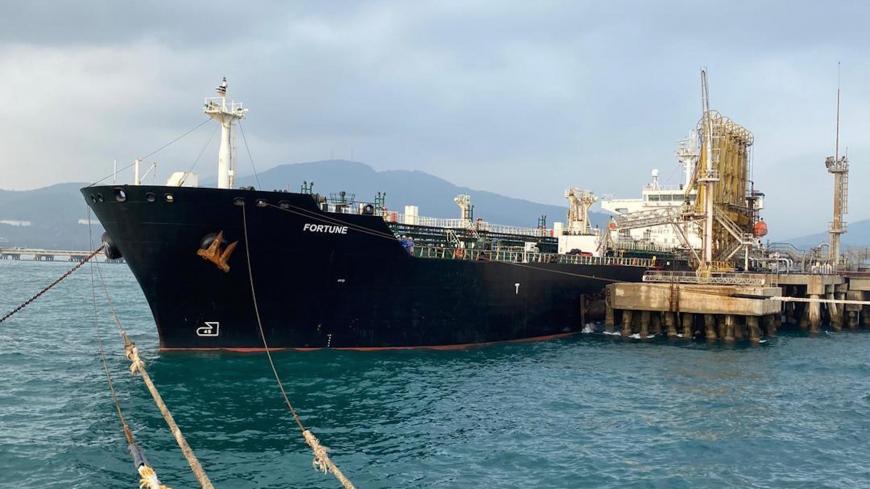 CARABOBO, VENEZUELA - MAY 26: (----EDITORIAL USE ONLY √¢ MANDATORY CREDIT - "ECONOMY VICE PRESIDENT'S OFFICE / HANDOUT" - NO MARKETING NO ADVERTISING CAMPAIGNS - DISTRIBUTED AS A SERVICE TO CLIENTS----) Iranian flagged fuel tanker 'Fortune' is seen after it was docked at El Palito refinery in Puerto Cabello, state of Carabobo, Venezuela, on May 26, 2020. (Photo by Economy Vice President's Office/Anadolu Agency via Getty Images)