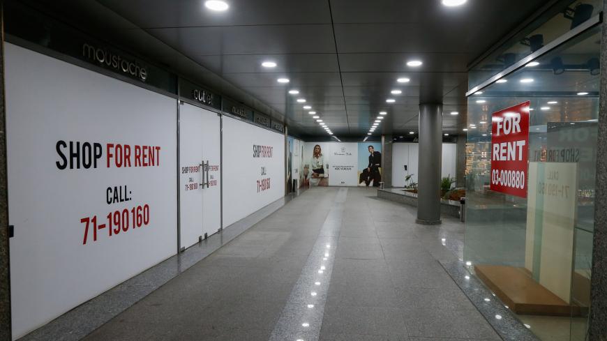 A view shows closed shops inside a commercial center in Beirut, Lebanon February 19, 2020. Picture taken February 19, 2020. REUTERS/Mohamed Azakir - RC2AIF93OLY5