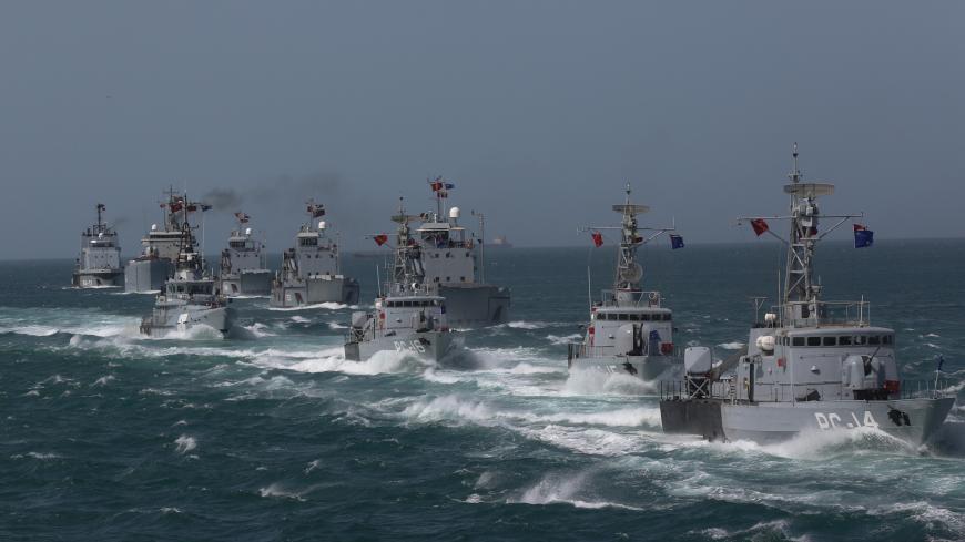 Venezuela's navy ships are seen during a military exercise near Punto Fijo, Venezuela July 24, 2019. Picture taken July 24, 2019. Miraflores Palace/Handout via REUTERS ATTENTION EDITORS - THIS PICTURE WAS PROVIDED BY A THIRD PARTY. - RC167D5BBE20