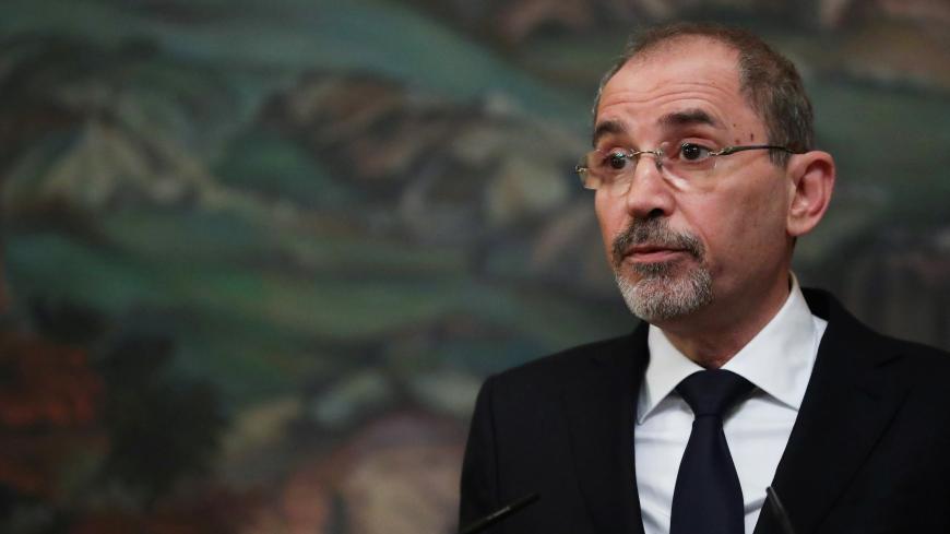 Jordanian Foreign Minister Ayman Safadi attends a news conference with his Russian counterpart Sergei Lavrov following their talks in Moscow, Russia February 19, 2020. REUTERS/Evgenia Novozhenina - RC2L3F9I0MTY