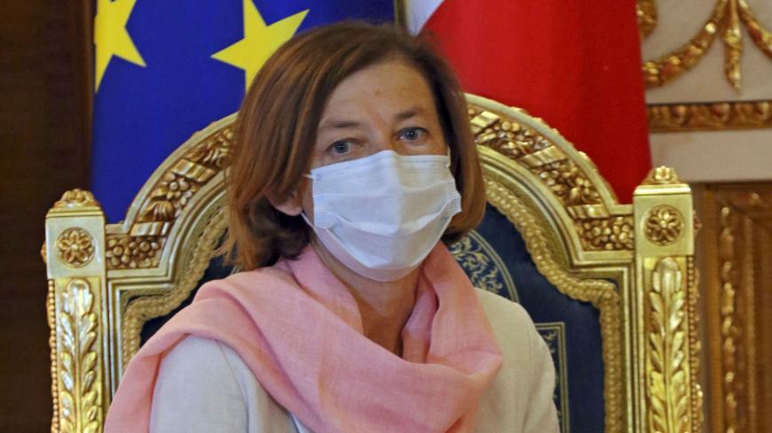 French Defence Minister Florence Parly meets with the president of Iraq's Kurdistan Region in Arbil on August 27, 2020. (Photo by SAFIN HAMED / AFP) (Photo by SAFIN HAMED/AFP via Getty Images)