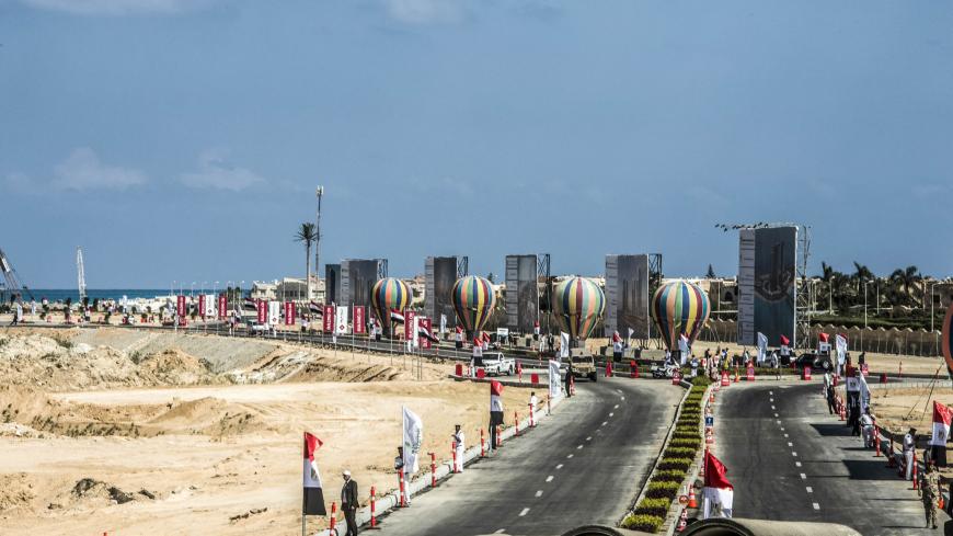 A picture taken on October 21, 2017, shows the highway passing through the New Alamein City, situated about 100 kilometres (62 miles) west of the northern city of Alexandria. / AFP PHOTO / KHALED DESOUKI        (Photo credit should read KHALED DESOUKI/AFP via Getty Images)