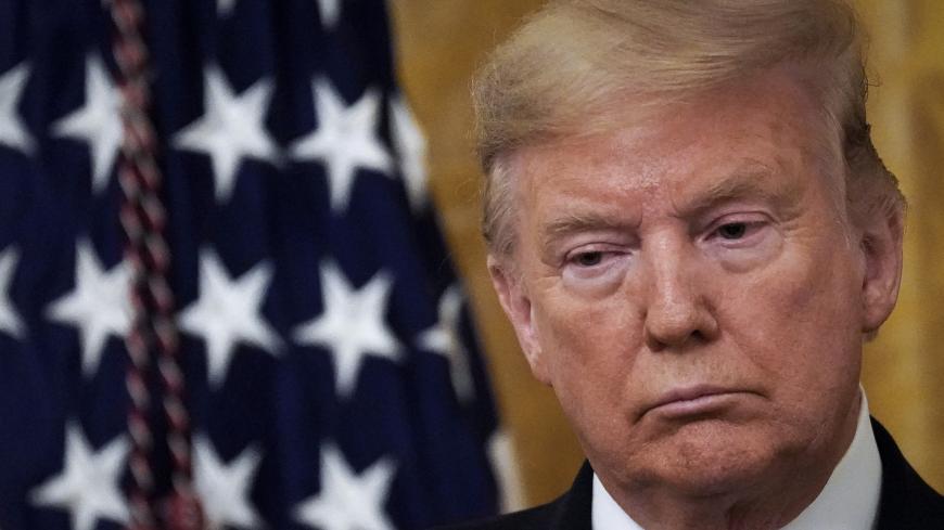 WASHINGTON, DC - MARCH 10: U.S. President Donald Trump look on during a ceremony to present the Presidential Medal of Freedom to retired four-star Army general Jack Keane in the East Room of the White House March 10, 2020 in Washington, DC. Gen. Keane currently works as an analyst on Fox News. (Photo by Drew Angerer/Getty Images)