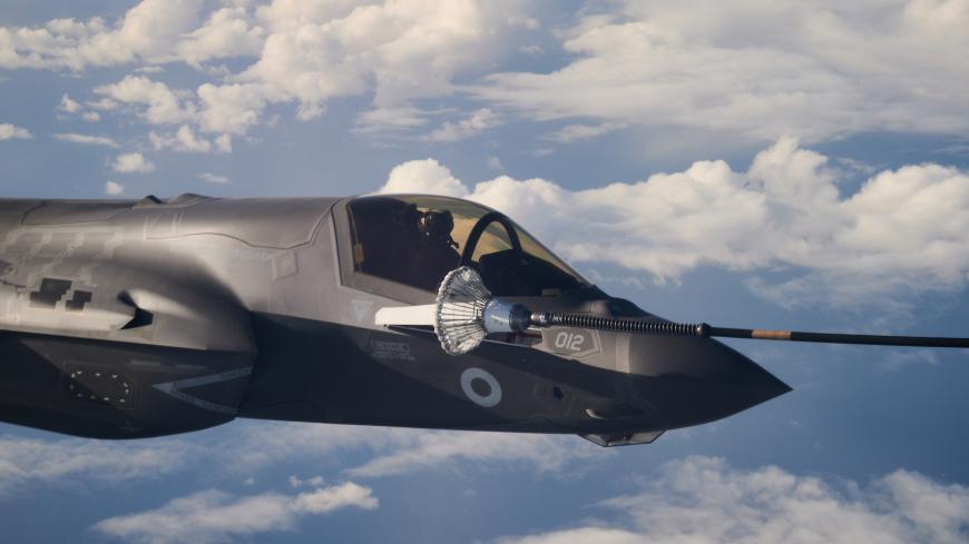 IN FLIGHT, SCOTLAND - OCTOBER 08: An F-35B combat aircraft from the Royal Air Force refuels from an RAF Voyager aircraft over the North Sea on October 08, 2020 in flight, above Scotland. The first air-to-air refuelling of F-35Bs from the newly-formed Carrier Strike Group took place as part of Operation Joint Warrior. Flying from HMS Queen Elizabeth, the RAF, RN and USMC Pilots (USofA) were demonstrating the operational capabilities of NATO and the UK for current and future threats. Operation Joint Warrior t