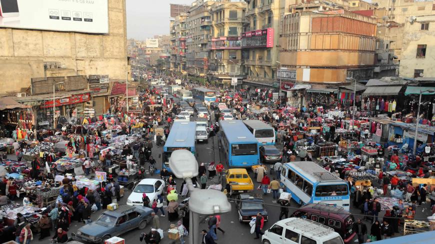 A picture taken on December 12, 2017 shows an elevated view of al-Attaba district on the edge of downtown Cairo, Egypt.
Egypt is the most populated coutry in the Arab world with some 96 million inhabitants and the numbers are rising by 1.6 million every year.  / AFP PHOTO / MOHAMED EL-SHAHED        (Photo credit should read MOHAMED EL-SHAHED/AFP via Getty Images)