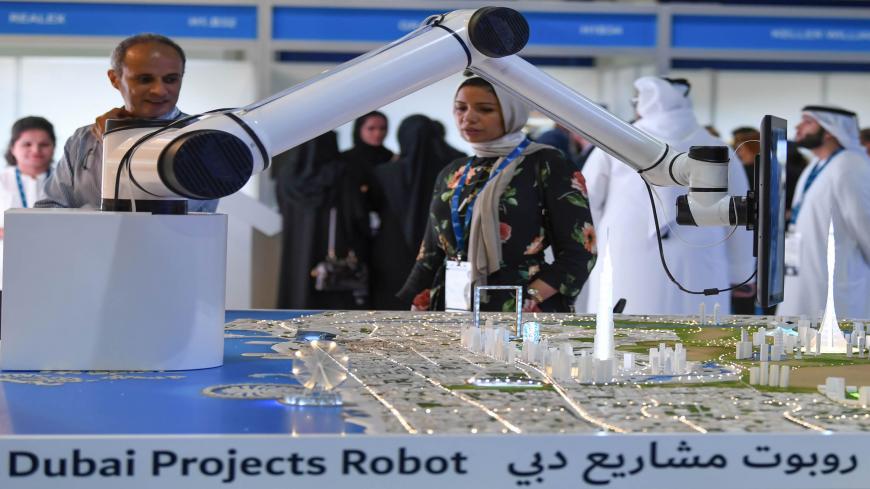 A picture taken on September 25, 2019 shows a view of the Cityscape Global exhibition 2019 at the Dubai World Trade Centre in the Gulf emirate. - Dubai, a city defined by its glittering towers and man-made islands, is stuck in a five-year property downturn with no end in sight, drawing warnings of an industry reckoning that will see weaker players fail. (Photo by Karim SAHIB / AFP) (Photo credit should read KARIM SAHIB/AFP via Getty Images)