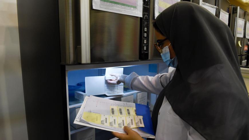 A picture shows the Manama's repurposed convention centre, in which 6,000 people are participating in a large-scale trial of a Chinese-sponsored vaccine for the Covid-19 coronavirus, on August 27, 2020 in the Bahraini capital. - Chinese drug giant Sinopharm began testing the inactivated COVID-19 jab in Bahrain earlier this month after starting a similar trial on 15,000 subjects in the nearby United Arab Emirates in July. The current phase of the study, in which the vaccine's efficacy and safety is tested in