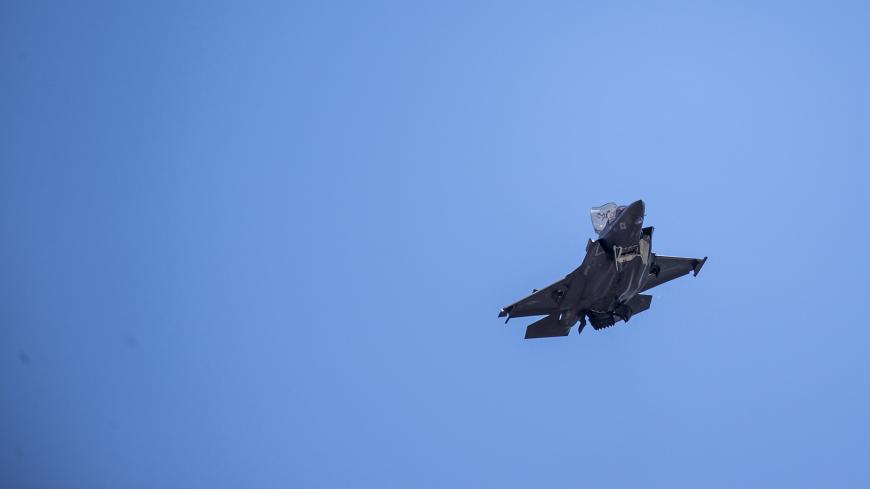 An F-35 fighter plane flies over the White House on June 12, 2019, in Washington DC. - US President Donald Trump announced while meeting with Polish President Andrzej Duda that Poland was ordering more than 30 F-35 combat aircraft. (Photo by Eric BARADAT / AFP) (Photo credit should read ERIC BARADAT/AFP via Getty Images)