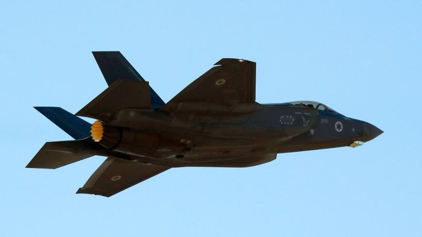 An Israeli F35I fighter jet takes part in the "Blue Flag" multinational air defence exercise at the Ovda air force base, north of the Israeli city of Eilat, on November 11, 2019. (Photo by JACK GUEZ / AFP) (Photo by JACK GUEZ/AFP via Getty Images)