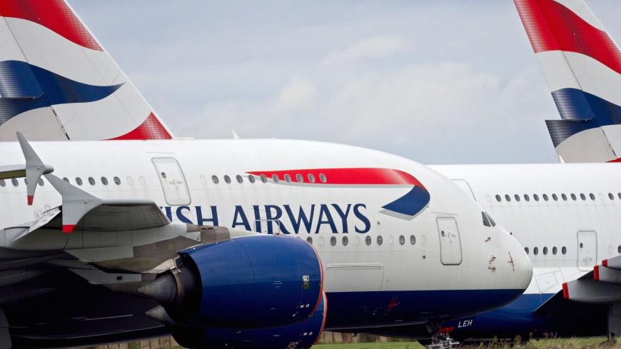 British Airways Airbus A380 aircraft stand parked at the Chateauroux-Deols "Marcel Dassault" Airport (CHR) in Deols, central France on October 29, 2020. - Many aeroplanes from several airlines are parked at the airport as a result of the downturn in air travel caused by the new coronavirus (Covid-19) epidemic. (Photo by GUILLAUME SOUVANT / AFP) (Photo by GUILLAUME SOUVANT/AFP via Getty Images)