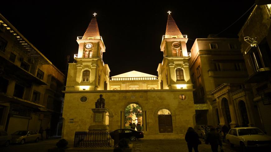 This picture shows the Eastern Catholic Saint Elijah Cathedral, in the northern Syrian city of Aleppo, on January 1, 2021. (Photo by - / AFP) (Photo by -/AFP via Getty Images)